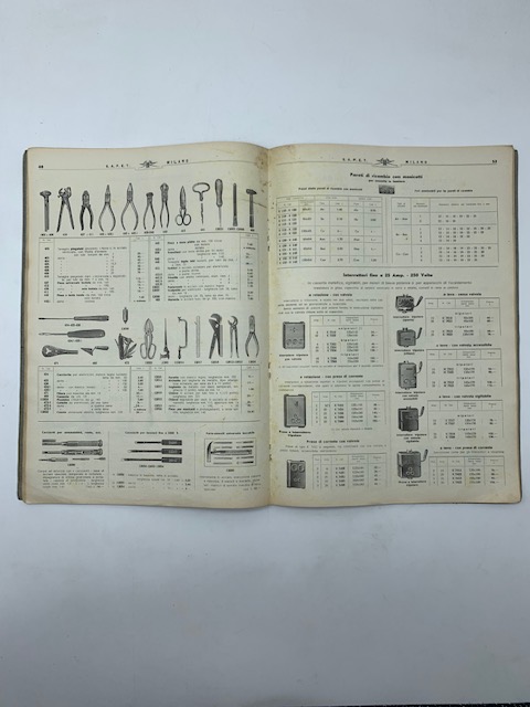 S.A.F.E.T. Società Anonima Forniture Elettro Tecniche. Catalogo generale aprile 1939